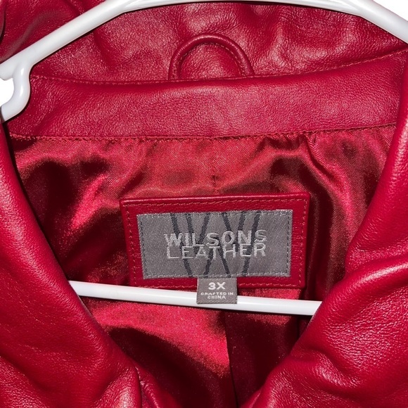 NWT Wilson Italian Leather Women Coat Size 3X - Picture 7 of 9